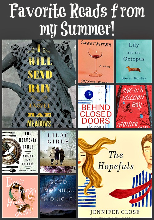 Favorite Summer Reads - A look back at ten of Novel Visits favorite reads from the summer of 2016. Two favorite books in each of five categories are revisited!