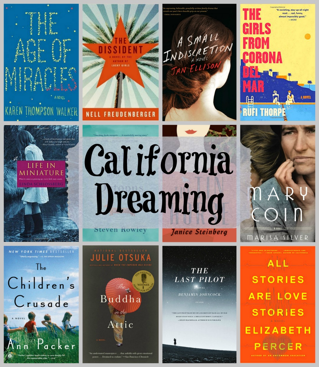 California Dreaming - A look at twelve amazing novels all set in California.