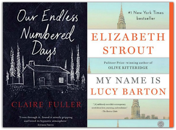 Picture of Our Endless Numbered Days by Clair Fuller and My Name is Lucy Barton by Elizabeth Strout (finished reading both)