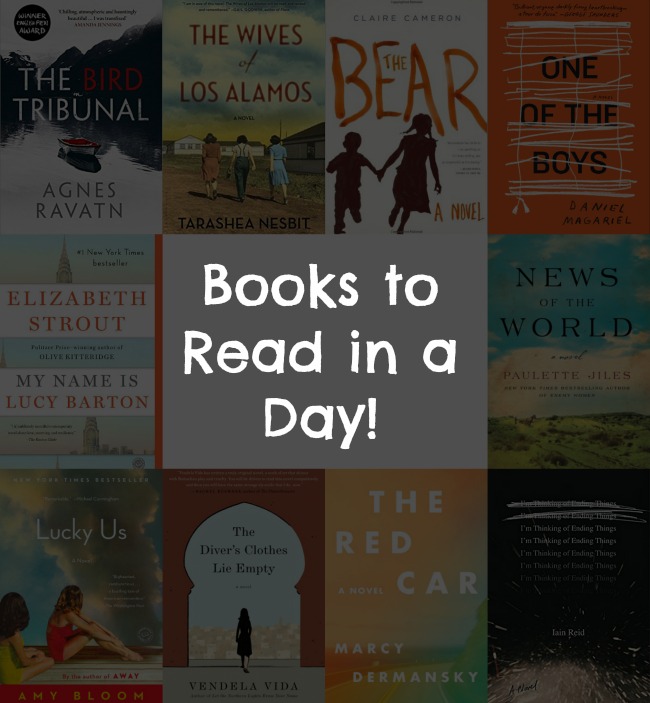 Books to Read in a Day! - A look at 10 books, under 250 pages, that have amazing stories & will leave readers itching to pick up their next great book.