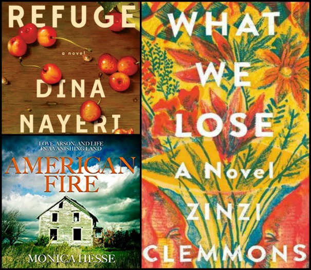 Refuge by Dina Nayeri, American Fire by Monica Hesse and What We Lose by Zinzi Clemmons