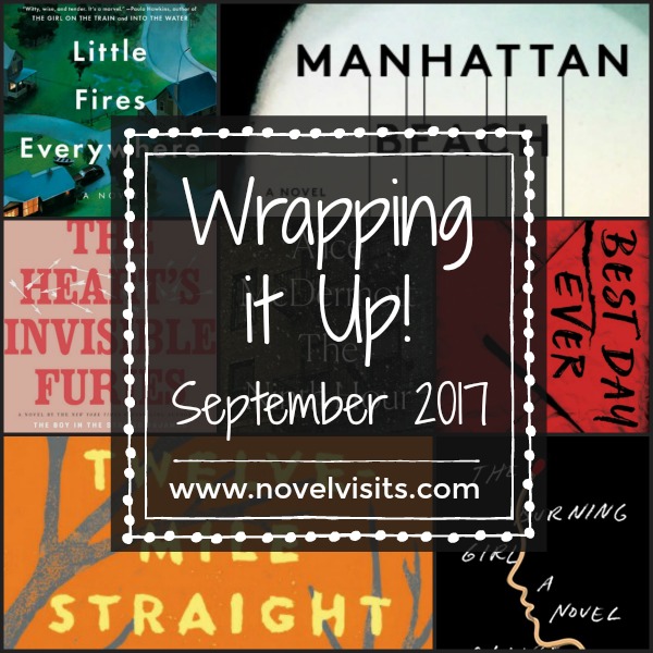 A look back at September 2017 on Novel Visits, including books read and reviewed, my favorite book of the month, and progress toward goals for the year.