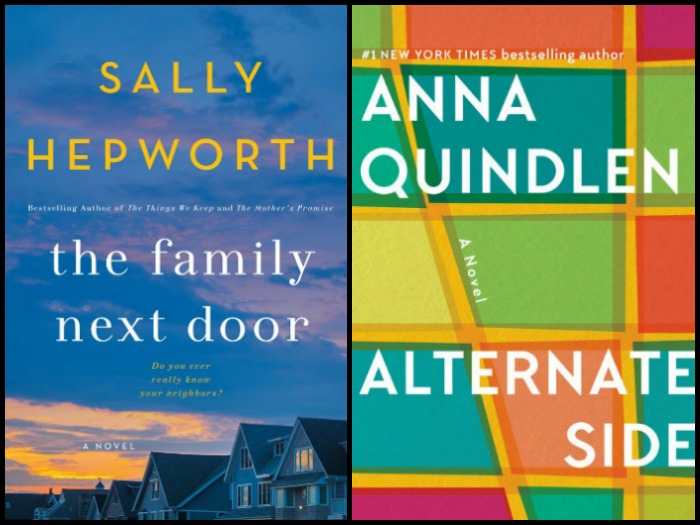 My Week in Books for 3/26/18: Currently Reading - The Family Next Door by Sally Hepworth and Alternate Side by Anna Quindlen