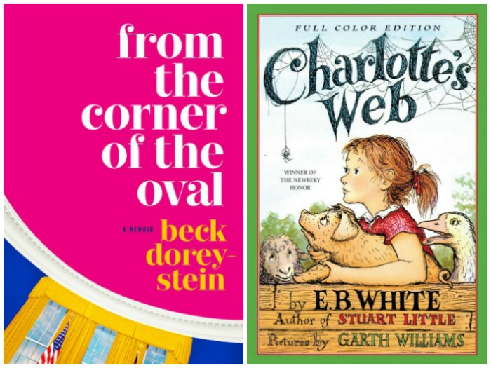 Novel Visits' My Week in Books for 7/23/18: Last Week's reads - From the Corner of the Oval by Beck Dorey-Stein and Charlotte's Web by E.B. White