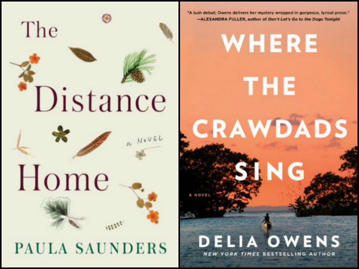 Novel Visits' My Week in Books for 7/30/18: Likely to Read Next - The Distance Home by Paula Sanders and Where the Crawdads Sing by Delia Owens