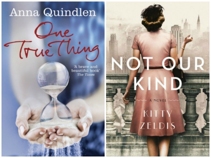 Novel Visits' My Week in Books for 8/27/18: Currently Reading - One True Thing by Anna Quindlen and Not Our Kind by Kitty Zeldis