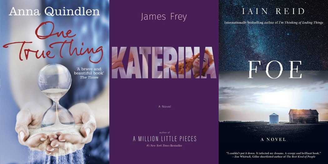 Novel Visits' My Week in Books for 9/10/18: Last Week's Reads - One True Thing by Anna Quindlen, Katerina by James Frey and Foe by Iain Reid