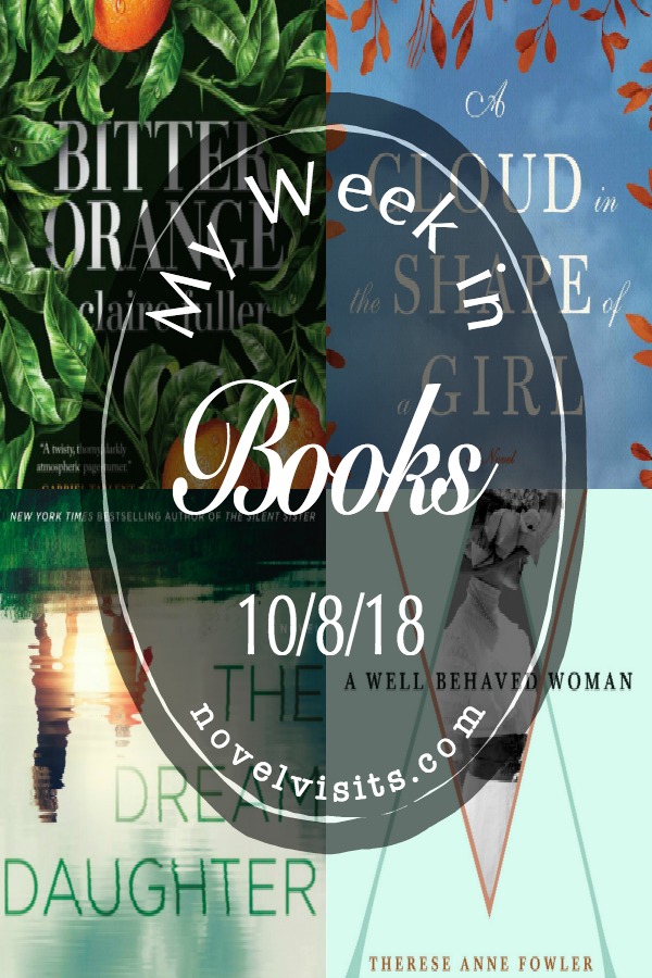 Novel Visits' My Week in Books for 10/8/18 - Sometimes life gets in the way, making last week was my slowest reading week ALL year. I hope to make up for it in the coming week with a couple of books that are really working for me.