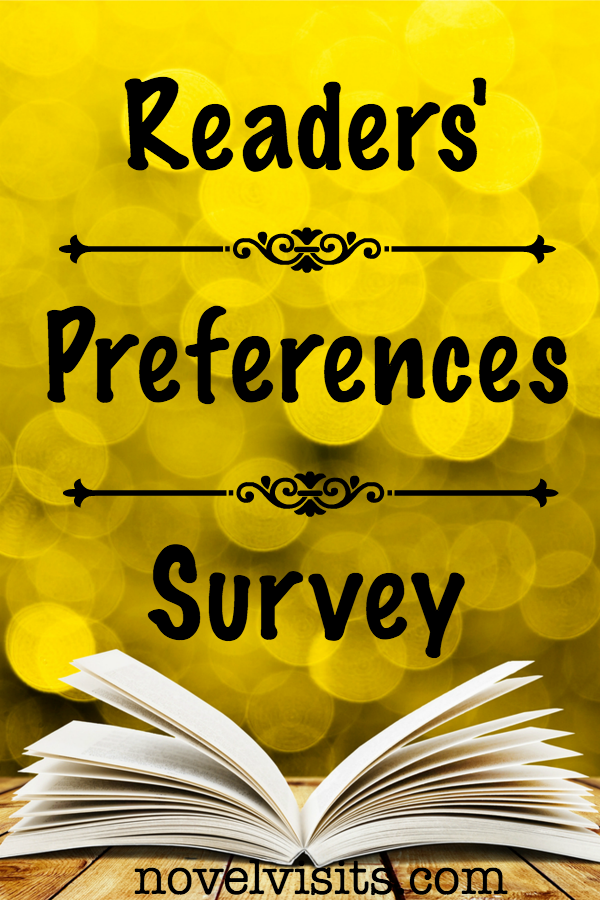 Novel Visits ~ Readers' Preferences Survey - 9 questions around the characteristics readers find most appealing about books AND those that just don't work. Stop on by and let me know how you feel.
