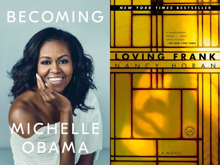 Novel Visits' My Week in Books for 11/26/18: Currently Reading Becoming by Michelle Obama and Loving Frank by Nancy Horan