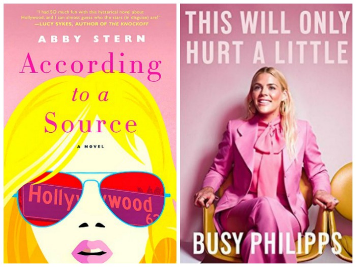 Novel Visits' Nonfiction November - Pairing Fiction with Nonfiction: Hollywood - According to a Source by Abby Stern and This Will Only Hurt a Little by Busy Philipps