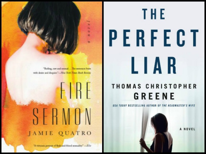 Novel Visits' My Week in Books for 12/24/18: Last Week's Reads - Fire Sermon by Jamie Quatro and The Perfect Liar by Thomas Christopher Greene