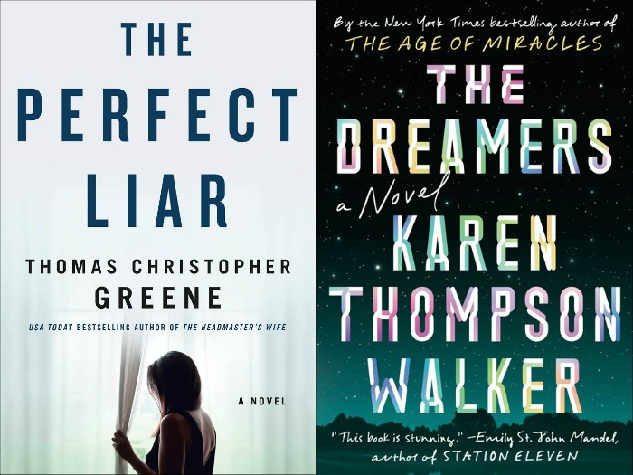 Novel Visits' My Week in Books for 12/17/18: Likely to Read Next - The Perfect Liar by Thomas Christopher Greene and The Dreamers by Karen Thompson Walker