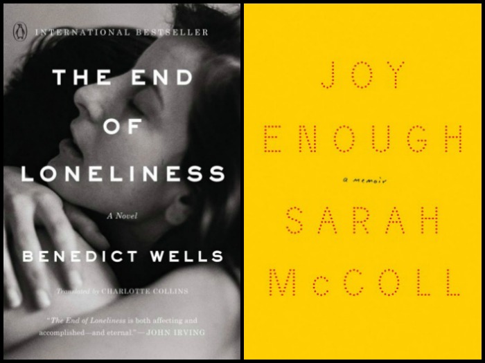 Novel Visits' My Week in Books for 1/14/19: Last Week's Reads - The End of Loneliness by Benedict Wells and Joy Enough by Sarah McColl