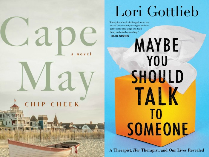 Novel Visits' My Week in Books for 4/22/19: Currently Reading Cape May by Chip Creek and Maybe You Should Talk to Someone by Lori Gottleb