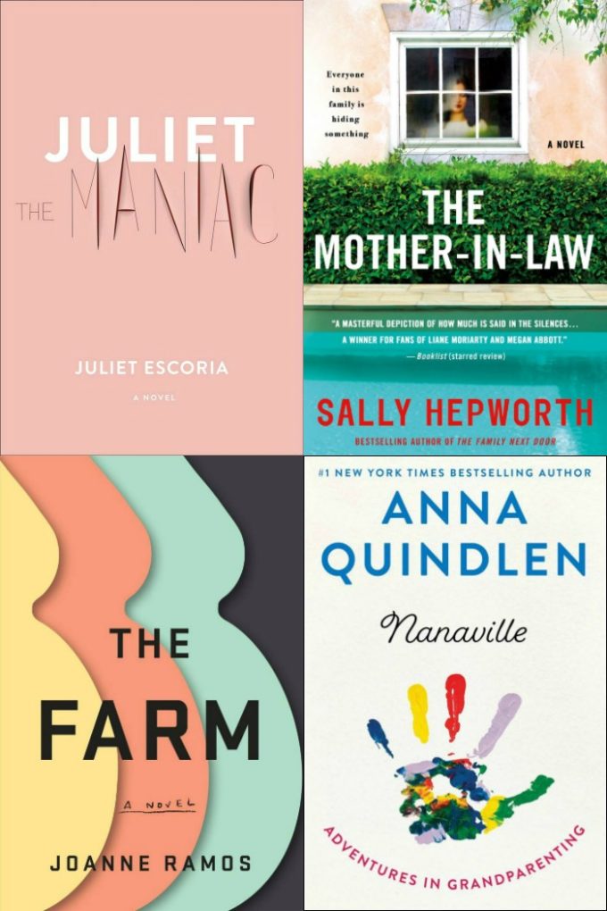 Novel Visits' My Week in Books for 5/6/19: Last Week's Reads - Juliet the Maniac by Juliet Escoria, The Mother-In-Law by Sally Hepworth, The Farm by Joanne Ramos, Nanaville by Anna Quindlen