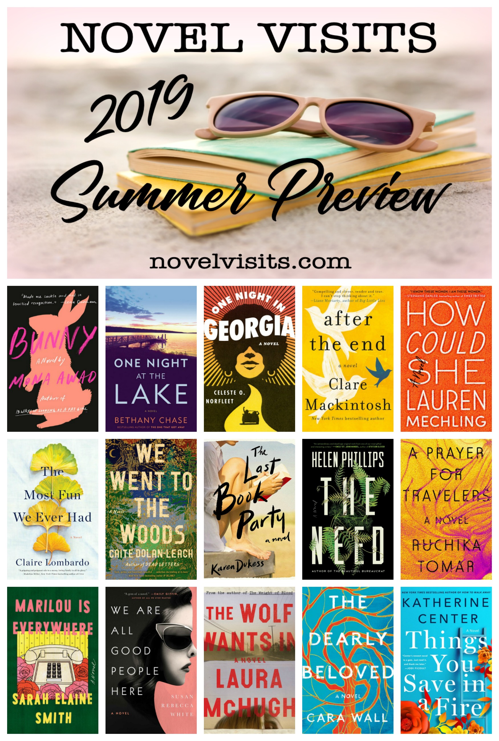 Novel Visits 2019 Summer Preview - A glimpse of the summer releases I'm most looking forward to this year.