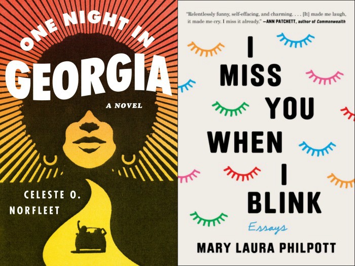 Novel Visits' My Week in Books for 6/10/19: Last Week's Reads - One Night in Georgia by Celeste O. Norfleet and I Miss You When I Blink by Mary Laura Philpott