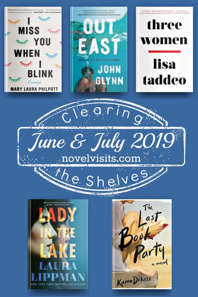 Novel Visits' Clearing the Shelves June and July 2019 