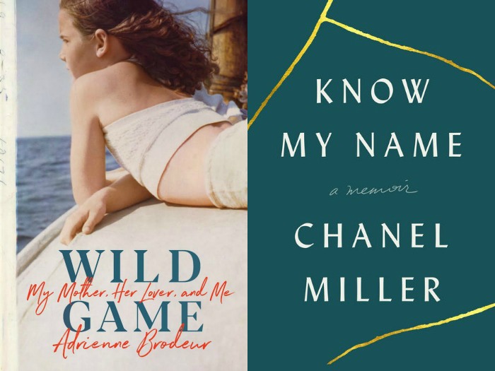 Game by Adrienne Brodeur and Know My Name by Chanel Miller