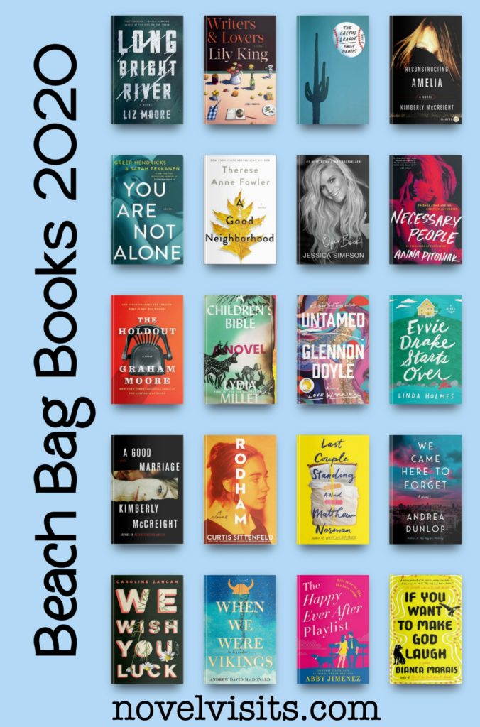 Novel Visits' Beach Bag Books 2020 - Even if the beach is your own backyard!
