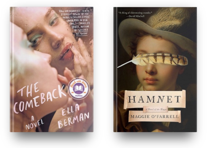 The Comeback by Ella Berman and Hamnet by Maggie O'Farrell