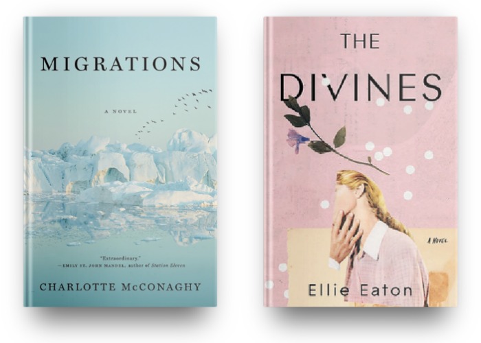 Migrations by Charlotte McConaghy and The Divines by Elle Eaton