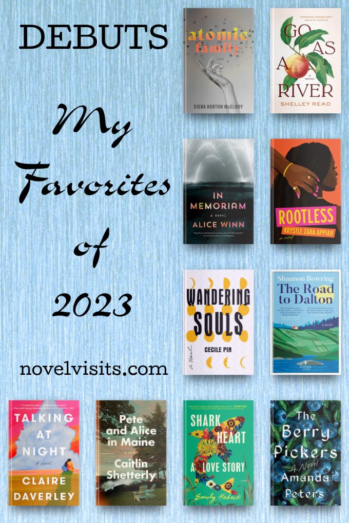 Collage of ten books: Debuts ~ My Favorites of 2023 by NovelVisits.com